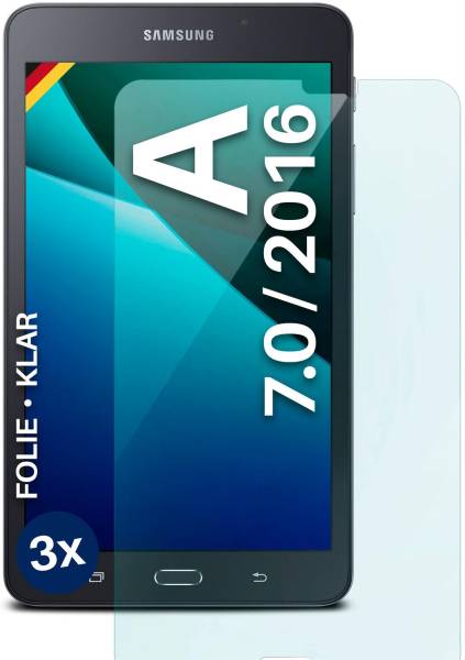 moex FlexProtect Klar für Samsung Galaxy Tab A 7.0 2016 – Schutzfolie für zusätzlichen Displayschutz, Ultra klar
