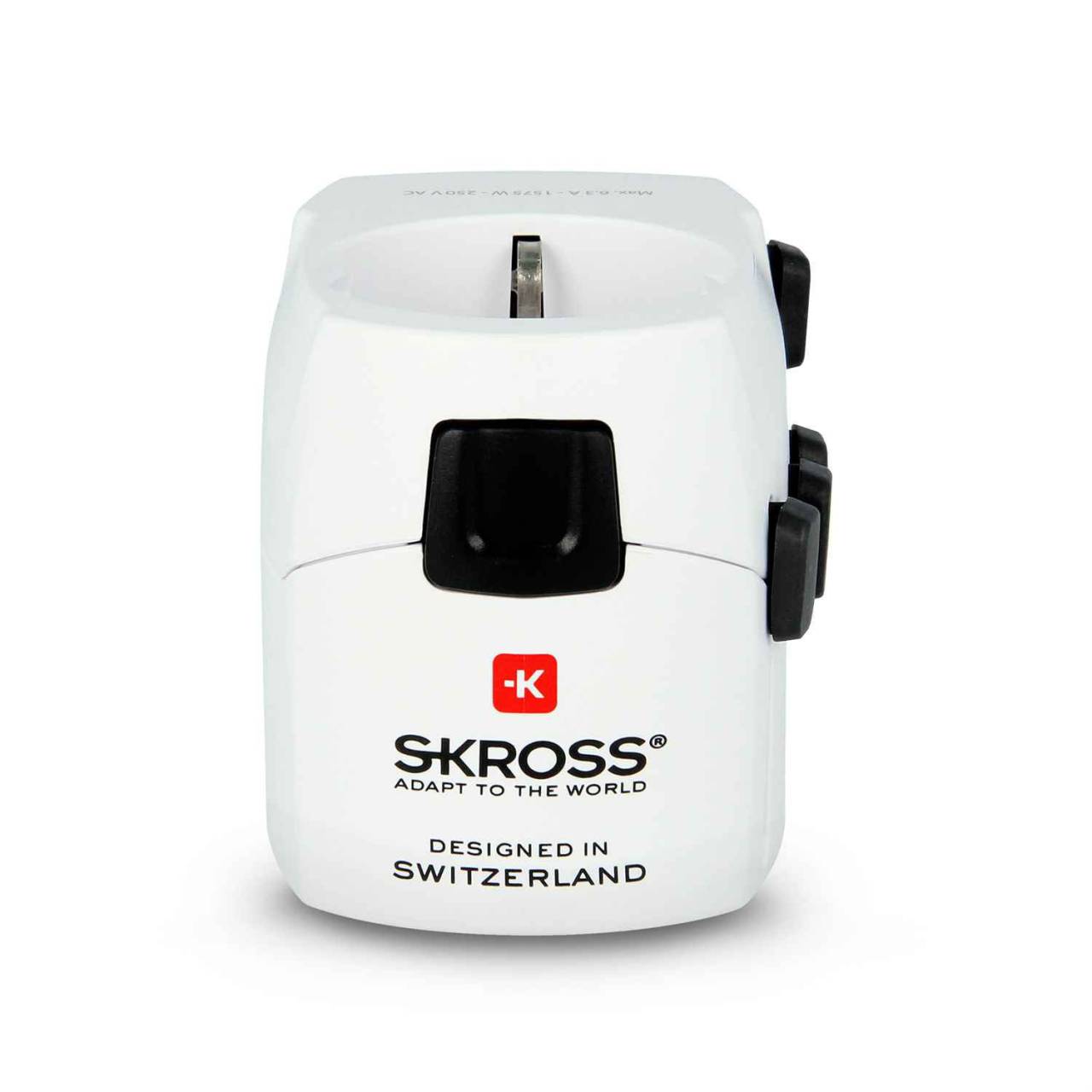 SKROSS Reiseadapter – PRO für 110+ Länder, passend für viele Geräte, Weltreise-Serie