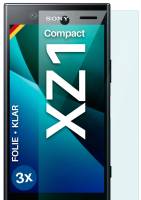 moex FlexProtect Klar für Sony Xperia XZ1 Compact – Schutzfolie für unsichtbaren Displayschutz, Ultra klar