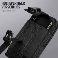 ONEFLOW Survival Case für Xiaomi Poco X5 Pro 5G – Handy Gürteltasche aus Oxford Nylon mit Karabiner