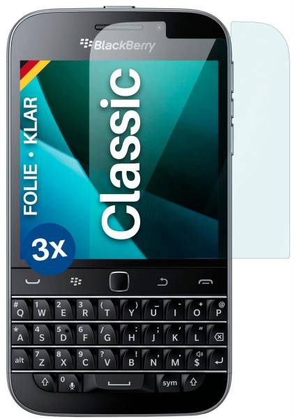 moex FlexProtect Klar für BlackBerry Classic – Schutzfolie für unsichtbaren Displayschutz, Ultra klar