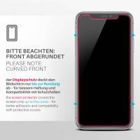 moex ShockProtect Klar für Apple iPhone X – Panzerglas für kratzfesten Displayschutz, Ultra klar