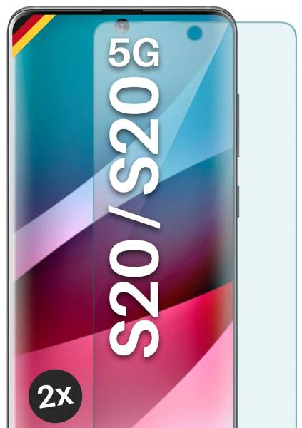moex ShockProtect Klar für Samsung Galaxy S20 5G – Panzerglas für kratzfesten Displayschutz, Ultra klar