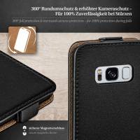 moex Flip Case für Samsung Galaxy S8 – PU Lederhülle mit 360 Grad Schutz, klappbar