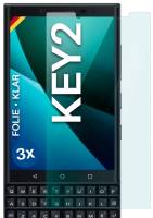 moex FlexProtect Klar für BlackBerry KEY2 – Schutzfolie für unsichtbaren Displayschutz, Ultra klar