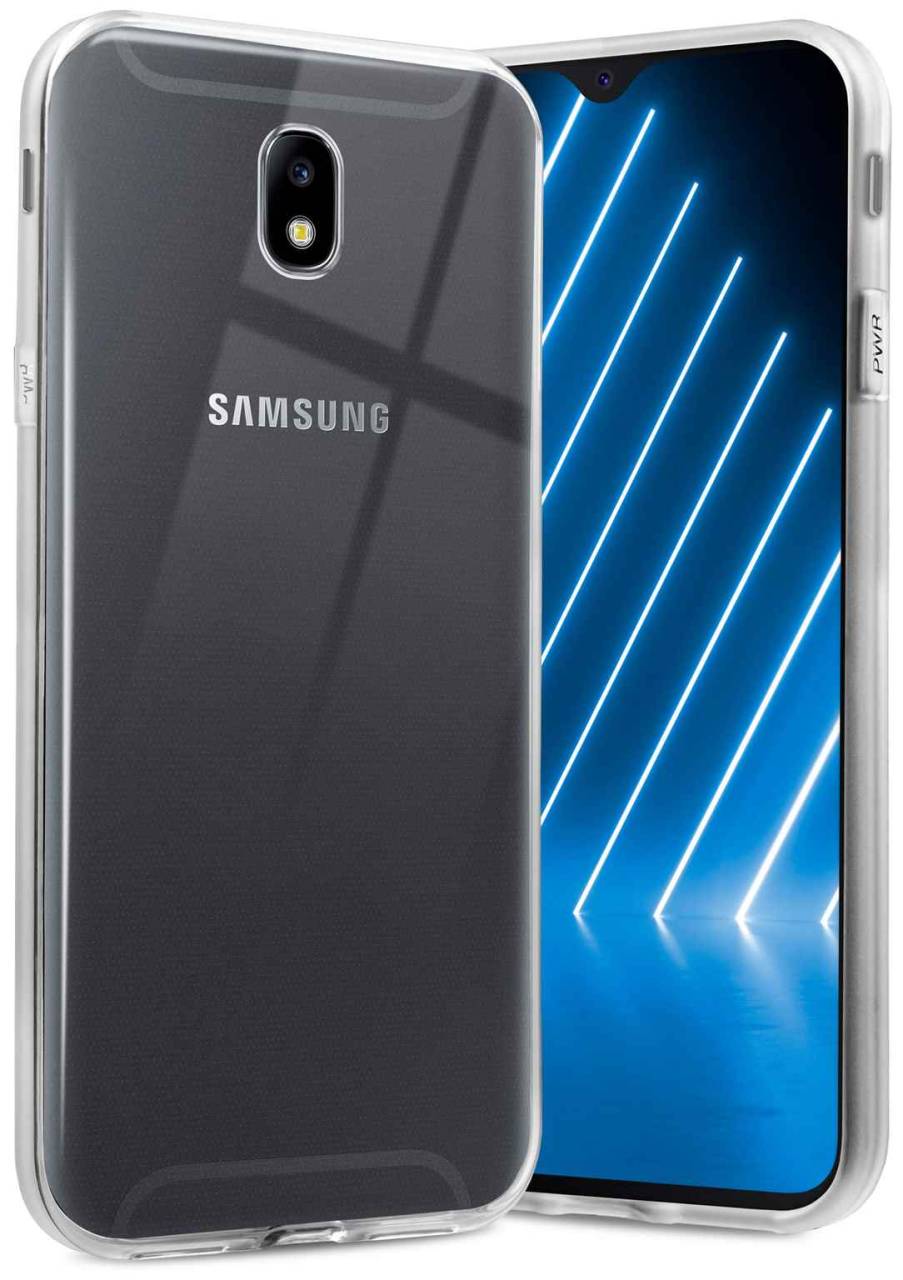 ONEFLOW Clear Case für Samsung Galaxy J7 (2017) – Transparente Hülle aus Soft Silikon, Extrem schlank