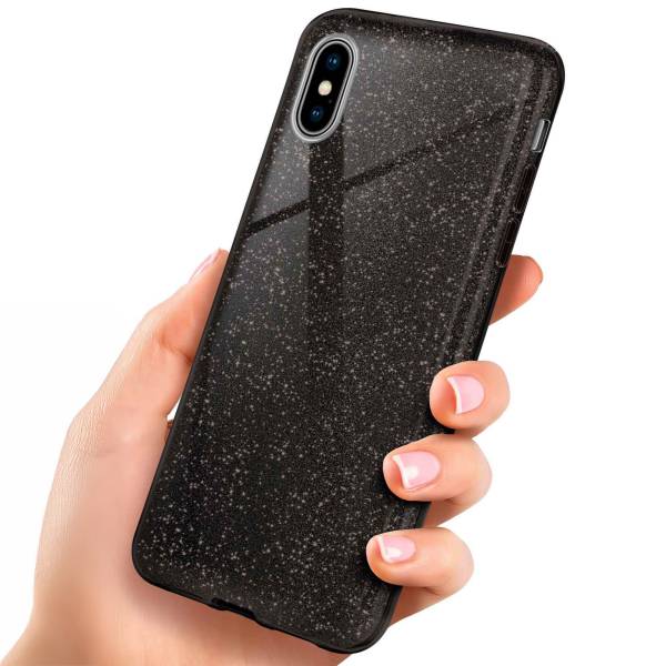 ONEFLOW Glitter Case iPhone X mit Glitzer Look