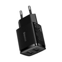 Baseus Netzteil – 2x USB-A Ladegerät für Smartphones und andere Geräte, Compact Serie, 10,5W