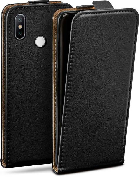 moex Flip Case für Xiaomi Mi A2 Lite – PU Lederhülle mit 360 Grad Schutz, klappbar