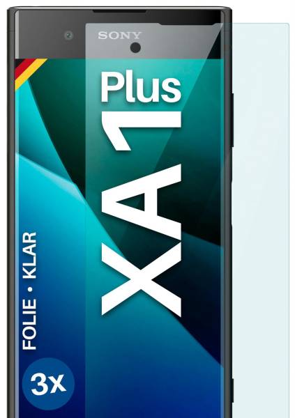moex FlexProtect Klar für Sony Xperia XA1 Plus – Schutzfolie für unsichtbaren Displayschutz, Ultra klar