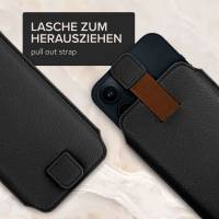 ONEFLOW Liberty Bag für Samsung Galaxy S23 – PU Lederhülle mit praktischer Lasche zum Herausziehen