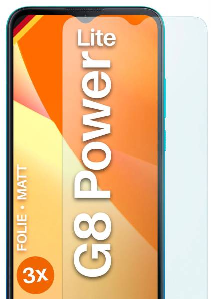 moex FlexProtect Matt für Motorola Moto G8 Power Lite – Anti Reflex Schutzfolie für besten Displayschutz, Matt