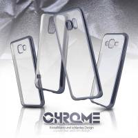 moex Chrome Case für Motorola Moto G3 – Handy Bumper mit Chrom Rand – Transparente Hülle