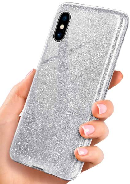 ONEFLOW Glitter Case für Apple iPhone XS Max – Glitzer Hülle aus TPU, designer Handyhülle