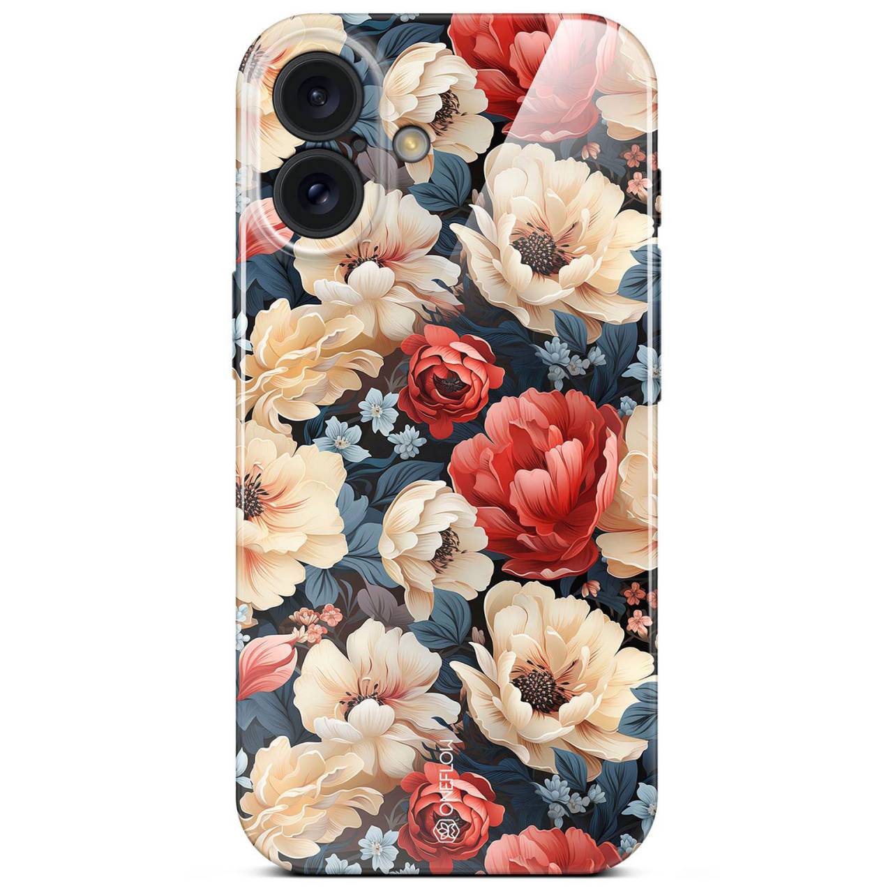 ONEFLOW Flower Cover iPhone 16 Plus Blumen Muster
