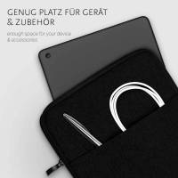 moex Dash Case für Apple iPad (9. Generation - 2021) – Sleeve Tablet Tasche mit Zubehörfach und Reißverschluss