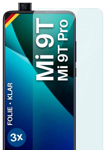 moex FlexProtect Klar für Xiaomi Mi 9T Pro – Schutzfolie für unsichtbaren Displayschutz, Ultra klar
