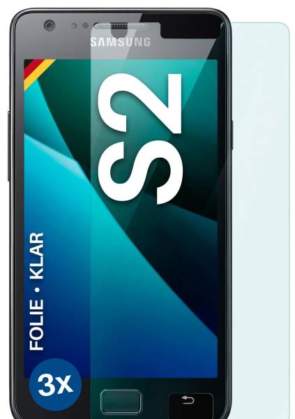 moex FlexProtect Klar für Samsung Galaxy S2 – Schutzfolie für unsichtbaren Displayschutz, Ultra klar