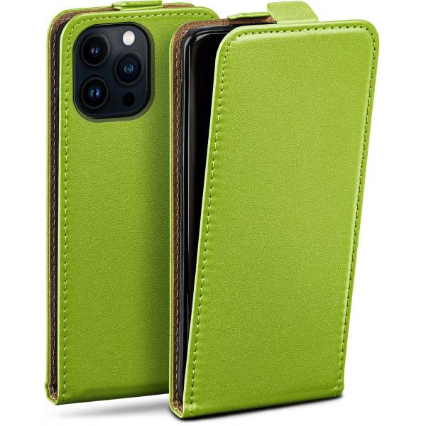 moex Flip Case iPhone 14 Pro Max Klapphülle Leder