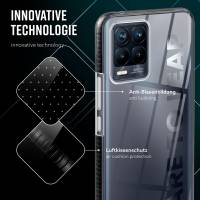 ONEFLOW Cushion Case für Realme 8 Pro – Durchsichtige Hülle aus Silikon mit 3D Kameraschutz