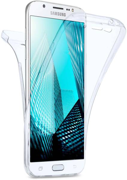 moex Double Case für Samsung Galaxy J7 (2016) – 360 Grad Hülle aus Silikon, Rundumschutz beidseitig