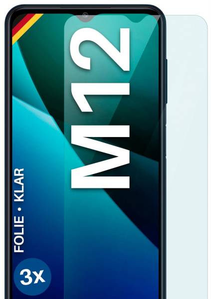 moex FlexProtect Klar für Samsung Galaxy M12 – Schutzfolie für unsichtbaren Displayschutz, Ultra klar