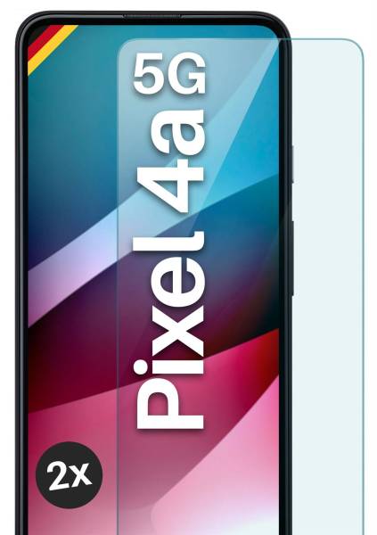 moex ShockProtect Klar für Google Pixel 4a 5G – Panzerglas für kratzfesten Displayschutz, Ultra klar