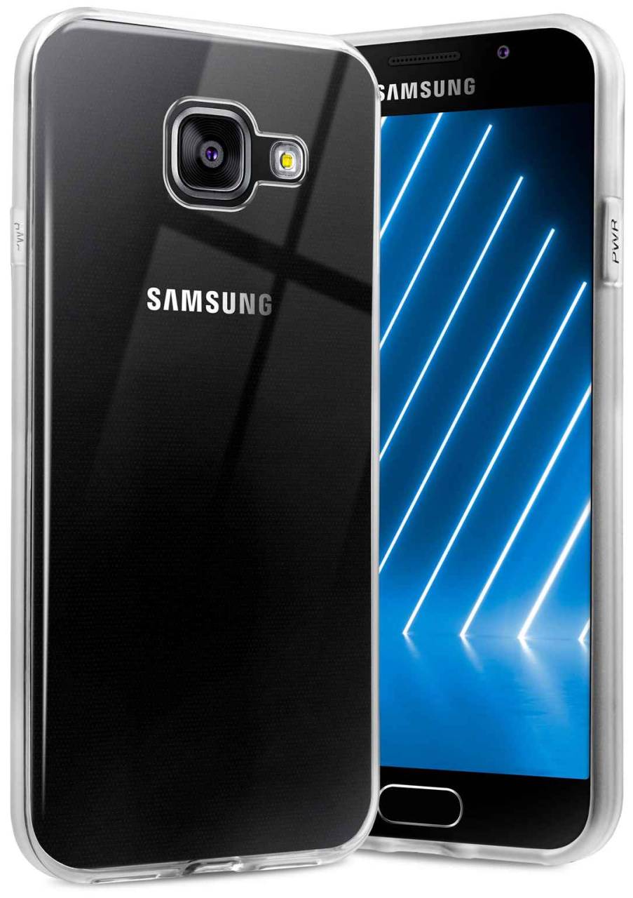 ONEFLOW Clear Case für Samsung Galaxy A3 (2016) – Transparente Hülle aus Soft Silikon, Extrem schlank