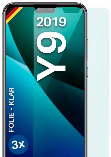 moex FlexProtect Klar für Huawei Y9 (2019) – Schutzfolie für unsichtbaren Displayschutz, Ultra klar