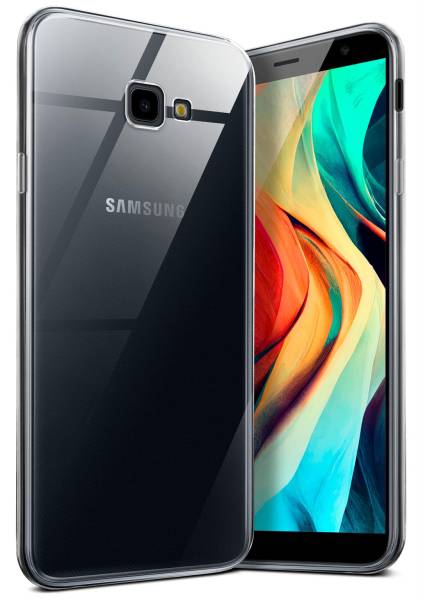 moex Aero Case für Samsung Galaxy J4 Plus – Durchsichtige Hülle aus Silikon, Ultra Slim Handyhülle