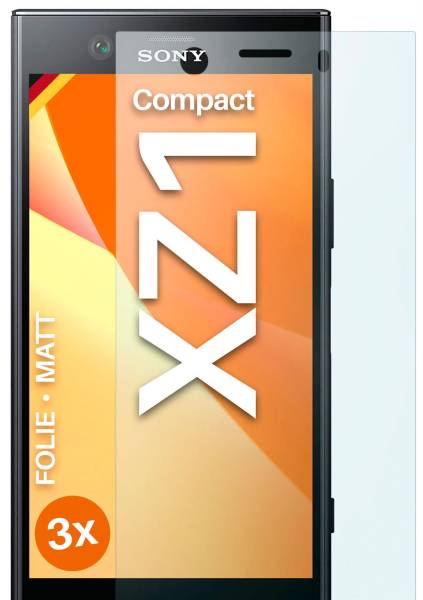 moex FlexProtect Matt für Sony Xperia XZ1 Compact – Anti Reflex Schutzfolie für besten Displayschutz, Matt