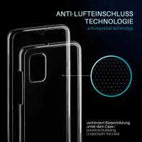moex Double Case für Samsung Galaxy A31 – 360 Grad Hülle aus Silikon, Rundumschutz beidseitig