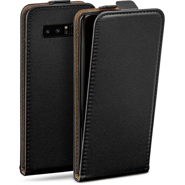 moex Flip Case Samsung Galaxy Note 8 Klapphülle Leder Optik