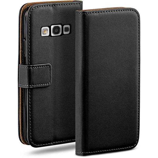 moex Book Case für Samsung Galaxy S3 – Klapphülle aus PU Leder mit Kartenfach, Komplett Schutz