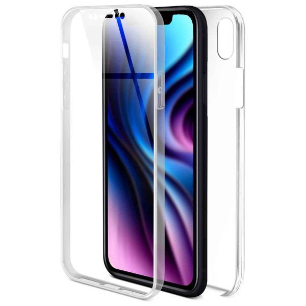 ONEFLOW Touch Case für Apple iPhone XR – 360 Grad Full Body Schutz, komplett beidseitige Hülle