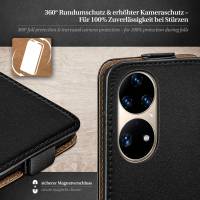 moex Flip Case für Huawei P50 Pro – PU Lederhülle mit 360 Grad Schutz, klappbar