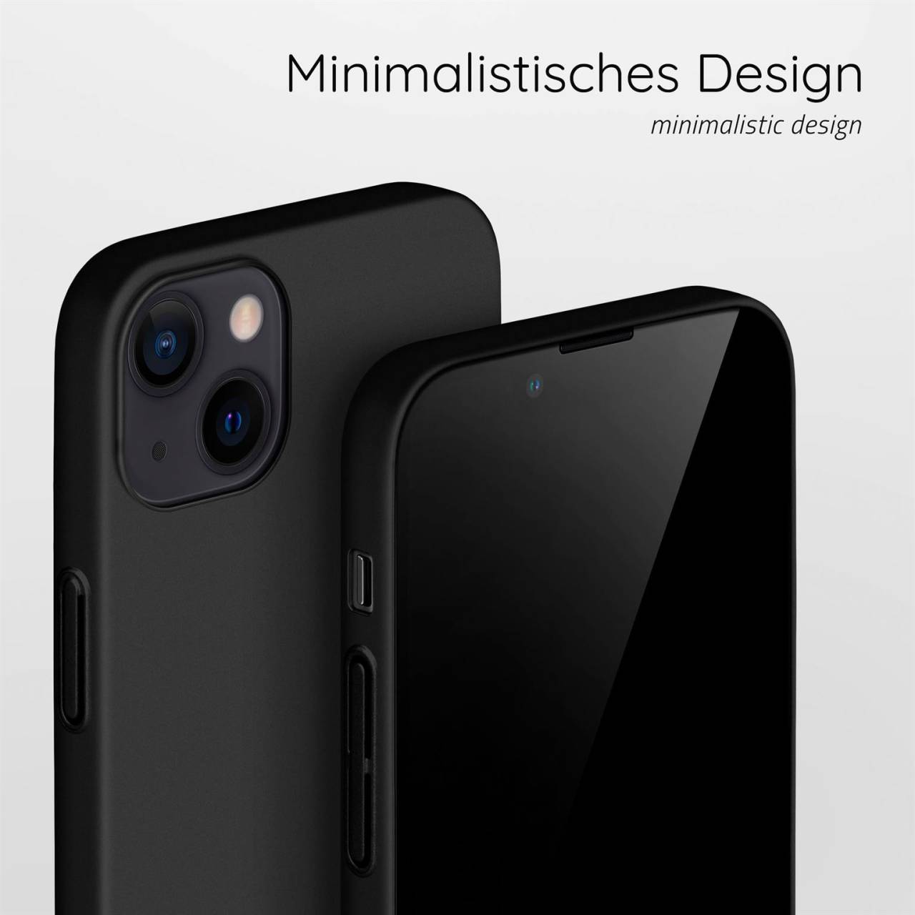moex Alpha Case für Apple iPhone 13 mini – Extrem dünne, minimalistische Hülle in seidenmatt