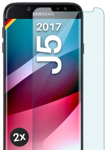 moex ShockProtect Klar für Samsung Galaxy J5 (2017) – Panzerglas für kratzfesten Displayschutz, Ultra klar