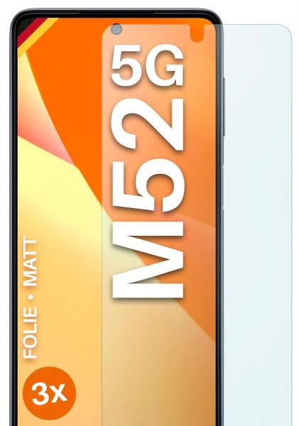 moex FlexProtect Matt für Samsung Galaxy M52 5G – Anti Reflex Schutzfolie für besten Displayschutz, Matt