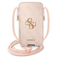 Guess Handytasche – elegante Umhängetasche für Smartphones mit goldenem Big Logo, AllOver 4G Logo Serie – weiteres Produktbild 0