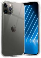ONEFLOW Clear Case für Apple iPhone 12 Pro Max – Transparente Hülle aus Soft Silikon, Extrem schlank