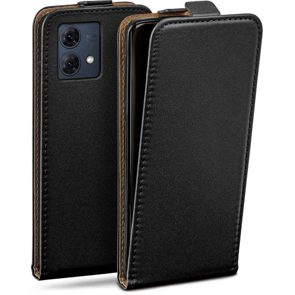 moex Flip Case Motorola Moto G84 5G Klapphülle Leder Optik