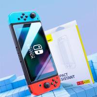 Baseus Crystal Panzerglas – Panzerglas Schutzfolie mit Montageset für Nintendo Switch