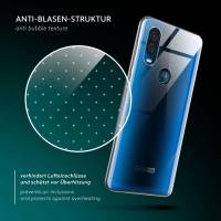 moex Aero Case für Motorola One Vision – Durchsichtige Hülle aus Silikon, Ultra Slim Handyhülle