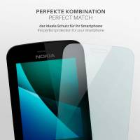 moex FlexProtect Klar für Nokia 8110 4G – Schutzfolie für unsichtbaren Displayschutz, Ultra klar