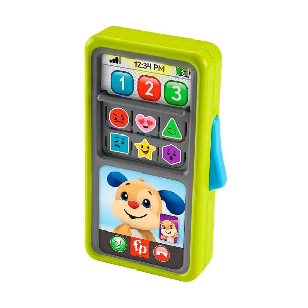 Fisher-Price Lernspaß 2-in-1 Smartphone – Interaktives Spielzeugtelefon, Pädagogisches Smartphone mit Lernfunktionen