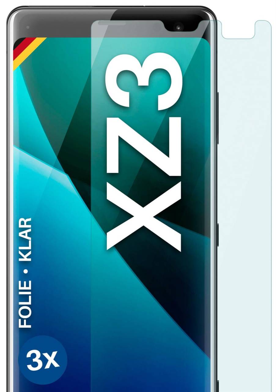 moex FlexProtect Klar für Sony Xperia XZ3 – Schutzfolie für unsichtbaren Displayschutz, Ultra klar