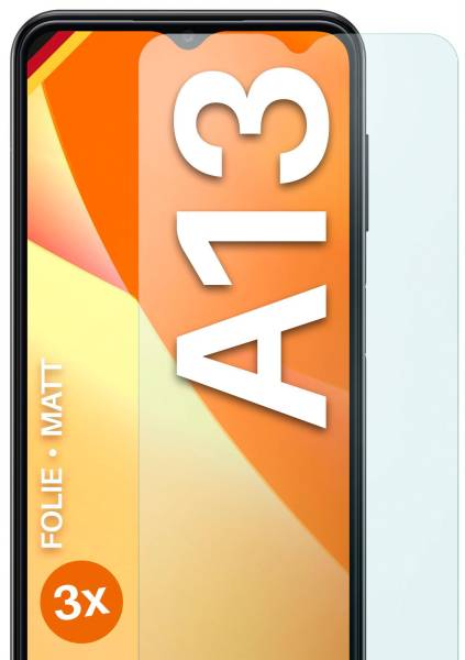 moex FlexProtect Matt für Samsung Galaxy A13 (4G) – Anti Reflex Schutzfolie für besten Displayschutz, Matt