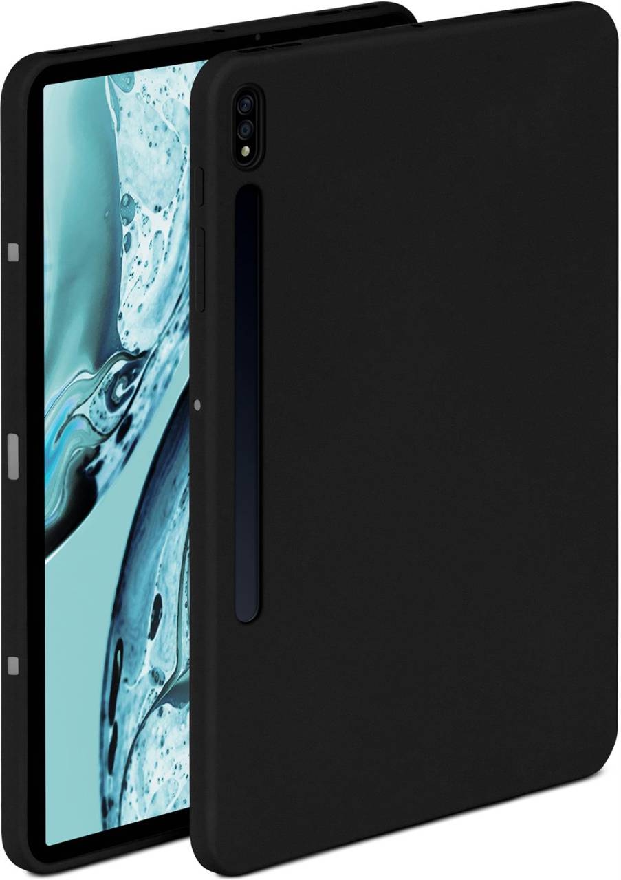 ONEFLOW Soft Case für Samsung Galaxy Tab S7 FE – weiche Tablet Hülle aus Silikon mit Kameraschutz