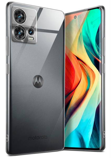 moex Aero Case für Motorola Edge 30 Fusion – Durchsichtige Hülle aus Silikon, Ultra Slim Handyhülle